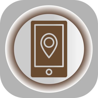 gps konum simgesi vektör çizimi