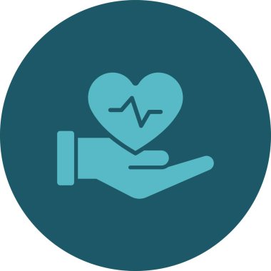 kalp vektör simgesi modern basit illüstrasyon