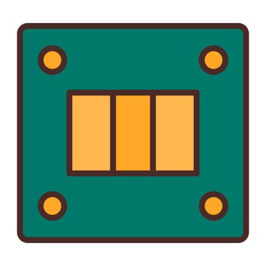 Güvenli simge, vektör illüstrasyonu