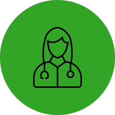 Doktorun vektör illüstrasyonu