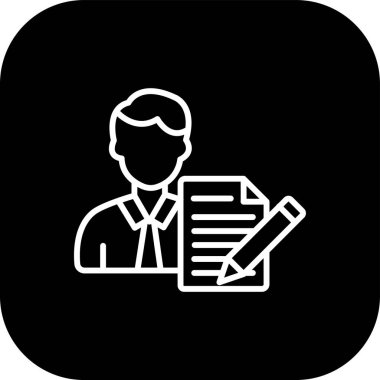 belge simgesi vektör illüstrasyonu