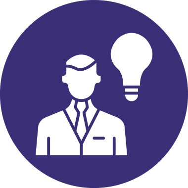 Ampul. Web simgesi basit illüstrasyon