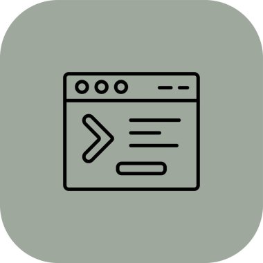 Web sayfası ikon vektör illüstrasyonu