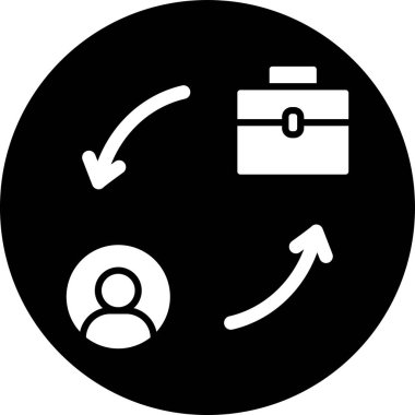 İş ve finans ikonu kavramının vektör illüstrasyonu