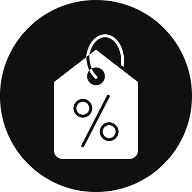 İndirimli satış simgesi, vektör illüstrasyonu