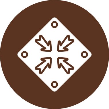 Ok. Web simgesi basit illüstrasyon