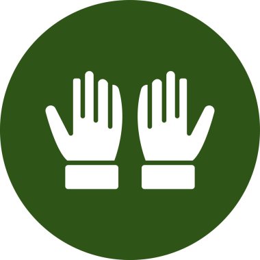 El ikonu vektör illüstrasyonu. Web ve grafik için biçim