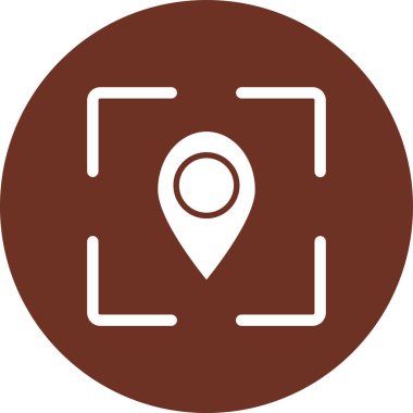 Vektör konumu simge illüstrasyonu