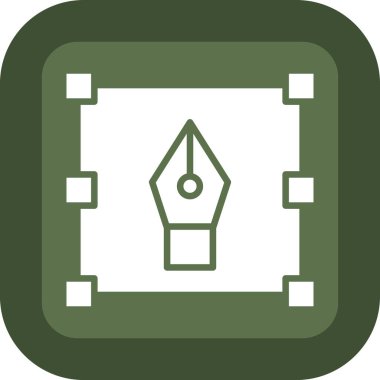 vektör kampı düz biçim simgesi