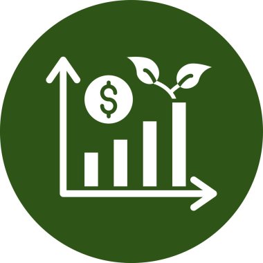 büyüme grafiği vektör illüstrasyonu