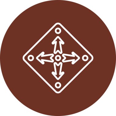 Moda biçimi izole edilmiş arkaplanda vektör okları simgesi.