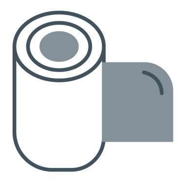 Tek bir tuvalet simgesinin vektör çizimi