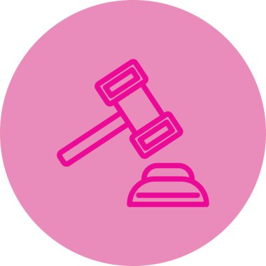 Çekiç simgesinin vektör illüstrasyonu