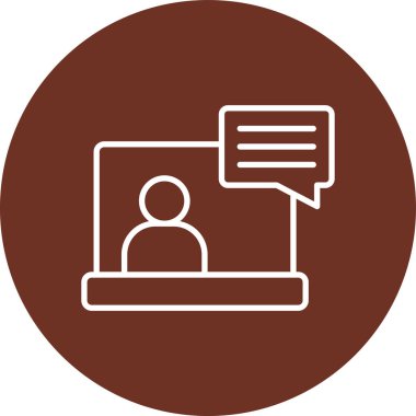 Sohbet ile insanların vektör simgesi