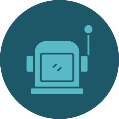 Robot simgesinin vektör illüstrasyonu