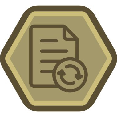 Belge. Web simgesi basit illüstrasyon