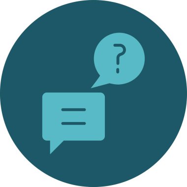 Konuşma balonu. İletişim simgesi. vektör illüstrasyonu