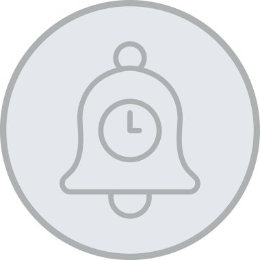 Alarm çanı vektör çizgisi simgesi