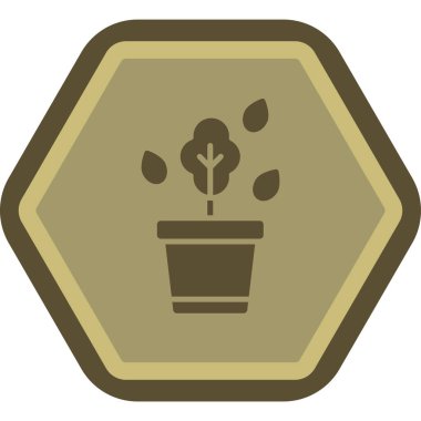 bitki simgesi, illüstrasyon, beyaz arkaplan üzerindeki vektör