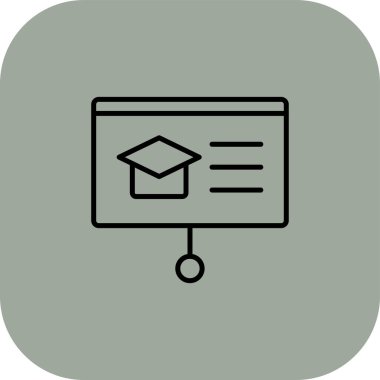 Kişisel ve ticari kullanım için vektör eğitim simgesi.