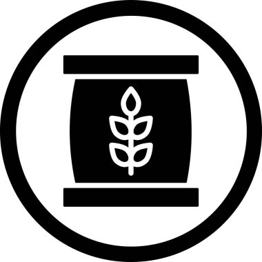 Buğday. Web simgesi basit illüstrasyon