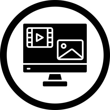 seo modern simgesinin vektör illüstrasyonu