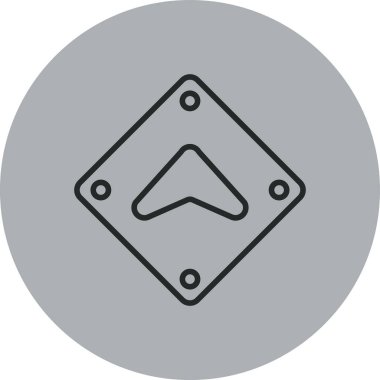 Modern simgenin vektör illüstrasyonu