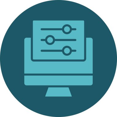 vektör dizüstü simgesi illüstrasyonu