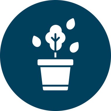 Doğadaki çiçek simgesinin vektör illüstrasyonu