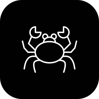 crab web icon vector illustration