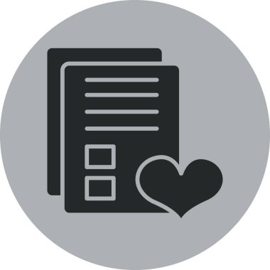 Belge simgesinin vektör illüstrasyonu