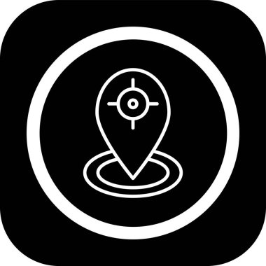 harita gezinme simgesi, basit vektör illüstrasyon tasarımı