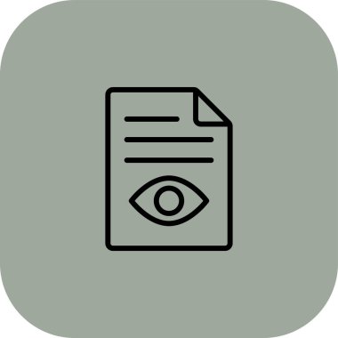 belge simgesi vektör illüstrasyonu