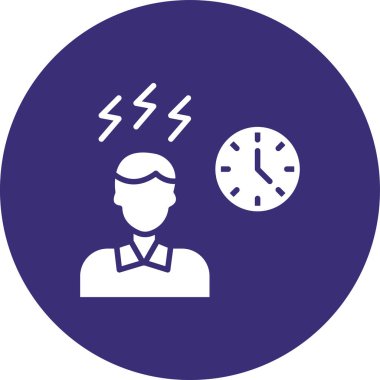 Saat simgesinin vektör illüstrasyonu