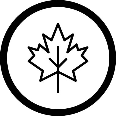 vektör maple leaf simgesi