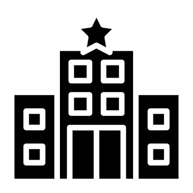 Bina. Web simgesi vektör illüstrasyonu