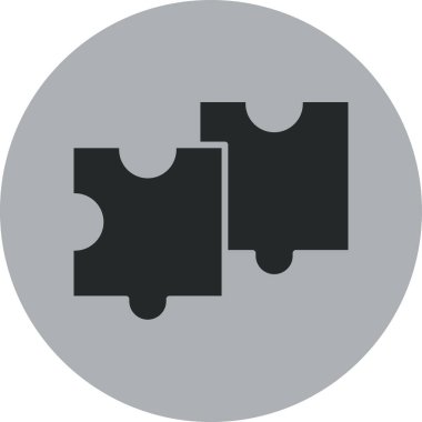 Bulmaca simgesi vektör çizimi