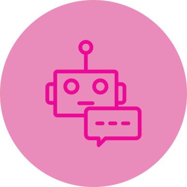 robot ikon vektör illüstrasyonu