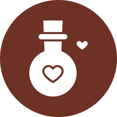 Aşk iksiri. Web simgesi basit illüstrasyon