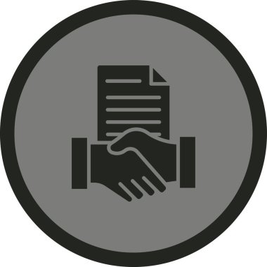 Anlaşma simge vektör çizim