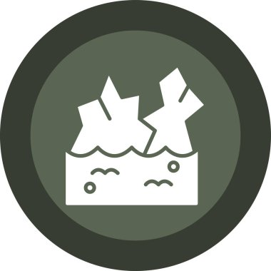 Tek bir simgenin vektör illüstrasyonu