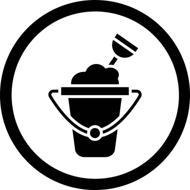 Dondurma ikonu. vektör illüstrasyonu