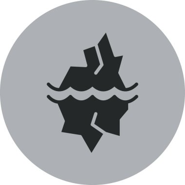 Su simgesinin vektör illüstrasyonu