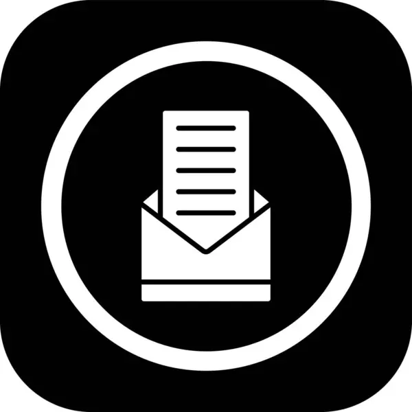 Zarf simgesi, vektör illüstrasyonunu aç