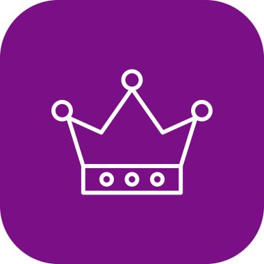 Taç simgesi soyut bir grupta izole edildi