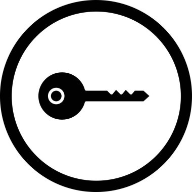 Anahtar. Web simgesi basit illüstrasyon