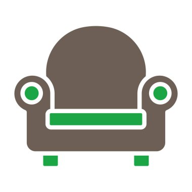 Otel düz vektör simgesi