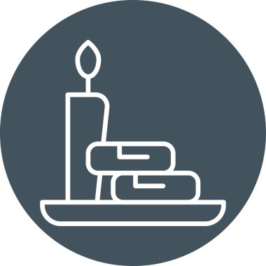 Doğum günü Keki simgesi, vektör illüstrasyonu