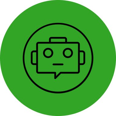 robot ikon vektör illüstrasyonu