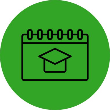 Eğitim simgesinin vektör illüstrasyonu